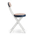 Modern Pattern Folding Chair, Metal Tube PVC Cover - ERNST-CMP1