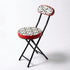 Modern Patterned Metal Folding Chair - ERNST-CMP2