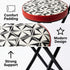 Modern Patterned Metal Folding Chair - ERNST-CMP2