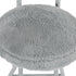 Modern Plush Folding Chair, Metal Tube Frame - ERNST PLUSH GREY A