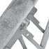 Modern Plush Folding Chair, Metal Tube Frame - ERNST PLUSH GREY A