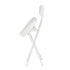 Modern Plush Folding Chair, Metal Tube Frame - ERNST PLUSH WHITE A