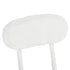 Modern Plush Folding Chair, Metal Tube Frame - ERNST PLUSH WHITE A