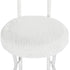 Modern Plush Folding Chair, Metal Tube Frame - ERNST PLUSH WHITE A