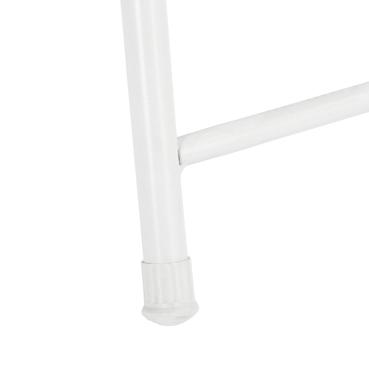 Modern Plush Folding Chair, Metal Tube Frame - ERNST PLUSH WHITE A
