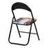 Modern Patterned Folding Chair, Metal Frame & PVC Cover - ESCOBAR-CMP2