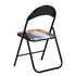 Modern Patterned Folding Chair, Metal Frame & PVC Cover - ESCOBAR-CMP2
