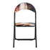 Modern Patterned Folding Chair, Metal Frame & PVC Cover - ESCOBAR-CMP2