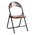 Modern Patterned Folding Chair, Metal Frame & PVC Cover - ESCOBAR-CMP2