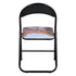 Modern Patterned Folding, PVC Metal Tube Chair - ESCOBAR-CMP3