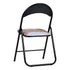 Modern Patterned Folding, PVC Metal Tube Chair - ESCOBAR-CMP3