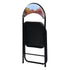 Modern Patterned Folding, PVC Metal Tube Chair - ESCOBAR-CMP3