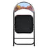Modern Patterned Folding, PVC Metal Tube Chair - ESCOBAR-CMP3