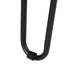 Modern Black Metal Bar Stool, Solid Wood Seat – ESSIA TAB 74 MNA