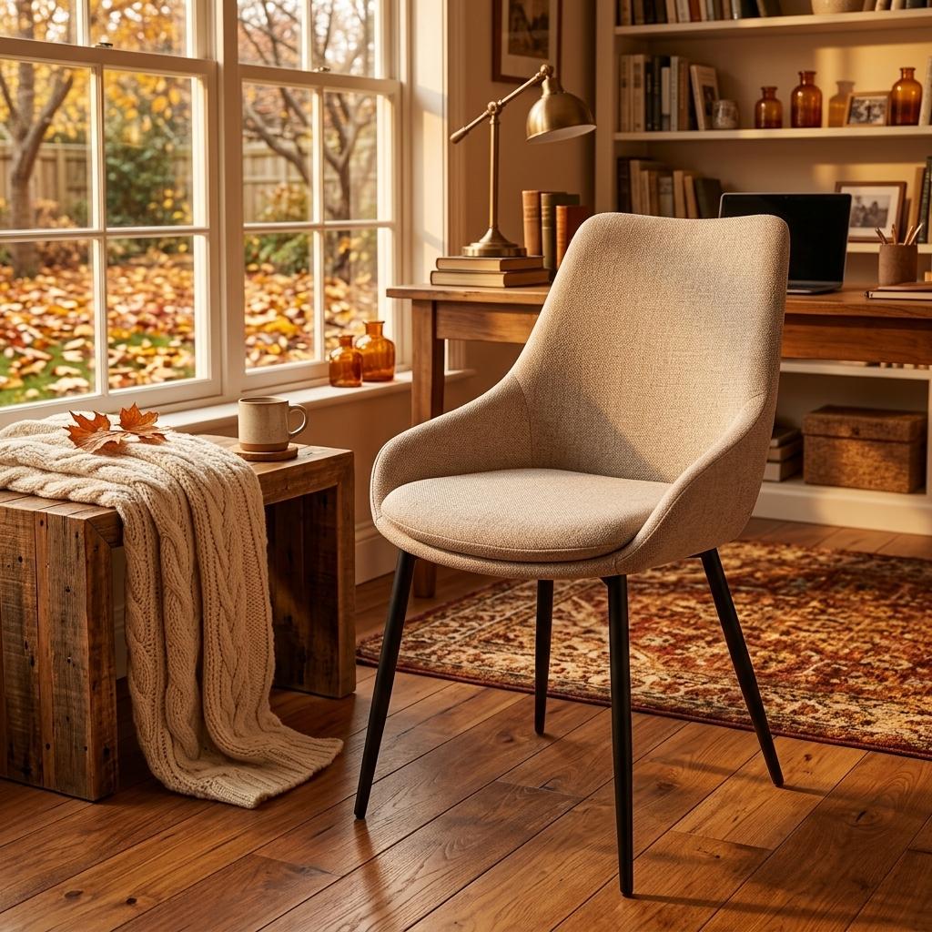 Modern Grey Fabric Dining Chair Set – ETTA GREY