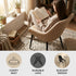 Modern Dining Chair, Leather Upholstery - ETTA MINK
