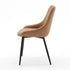 Modern Brown PU Dining Chair - EVE BROWN