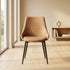 Modern Brown PU Dining Chair - EVE BROWN