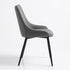 Modern Charcoal Grey Fabric Dining Chair - EVE CHARCOAL