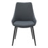 Modern Charcoal Grey Fabric Dining Chair - EVE CHARCOAL
