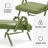 Modern Turquoise Folding Chair Set – FAIR PVC GREENERY 6 PCS