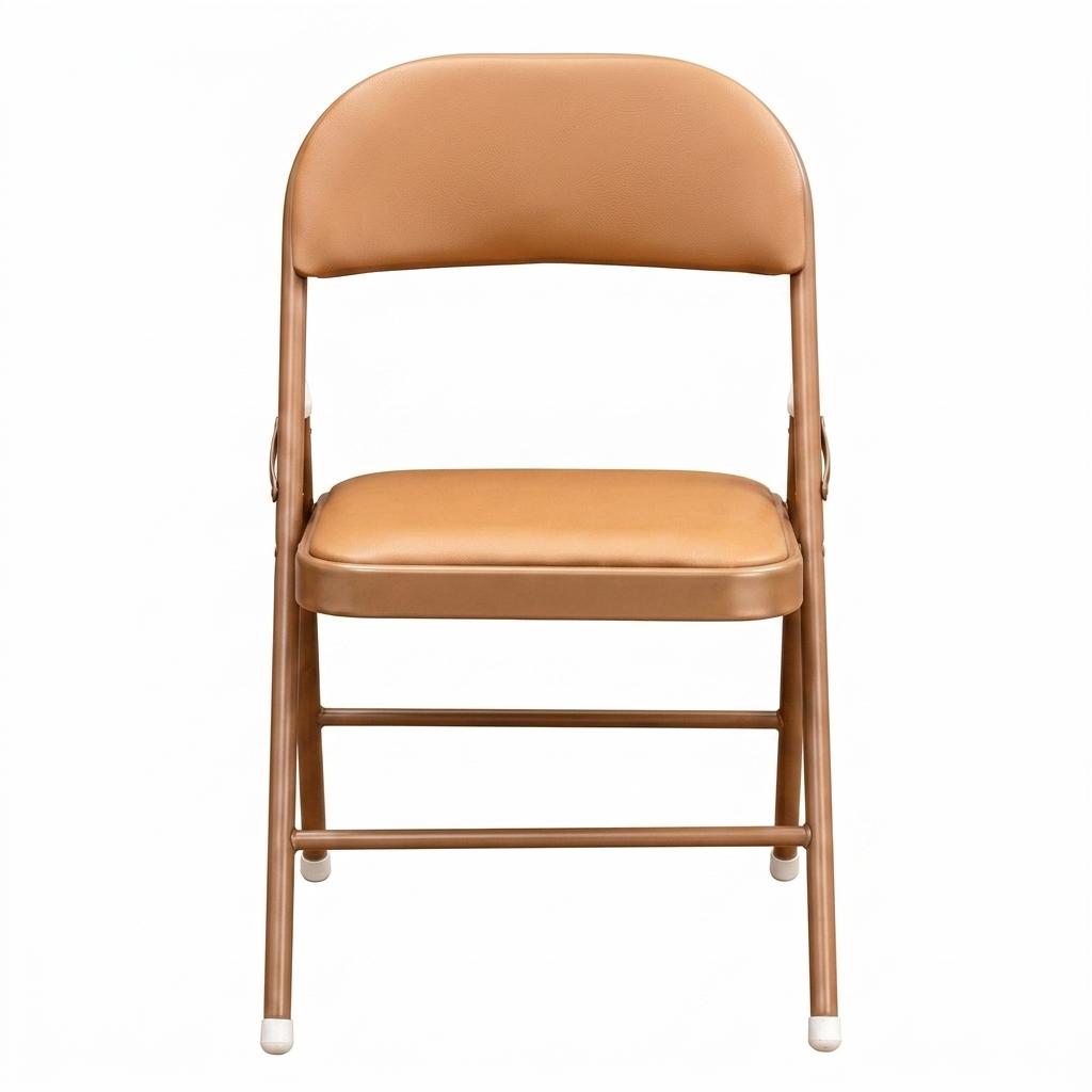 Modern Folding Steel Chair, PVC Upholstery - FAIR PVC TAFFY 6 PCS