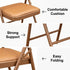 Modern Folding Steel Chair, PVC Upholstery - FAIR PVC TAFFY 6 PCS