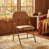 Modern Folding Steel Chair, PVC Upholstery - FAIR PVC TAFFY 6 PCS