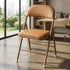 Modern Folding Steel Chair, PVC Upholstery - FAIR PVC TAFFY 6 PCS