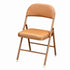 Modern Folding Steel Chair, PVC Upholstery - FAIR PVC TAFFY 6 PCS