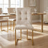 Modern Velvet Dining Chair, Gold Chrome Legs – FALLON CHAMPAGNE