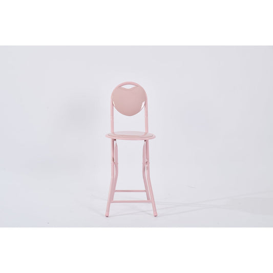 farley high gloss pvc pink 6pcs - pink folding chair - folding pvc chair for events or indoor
