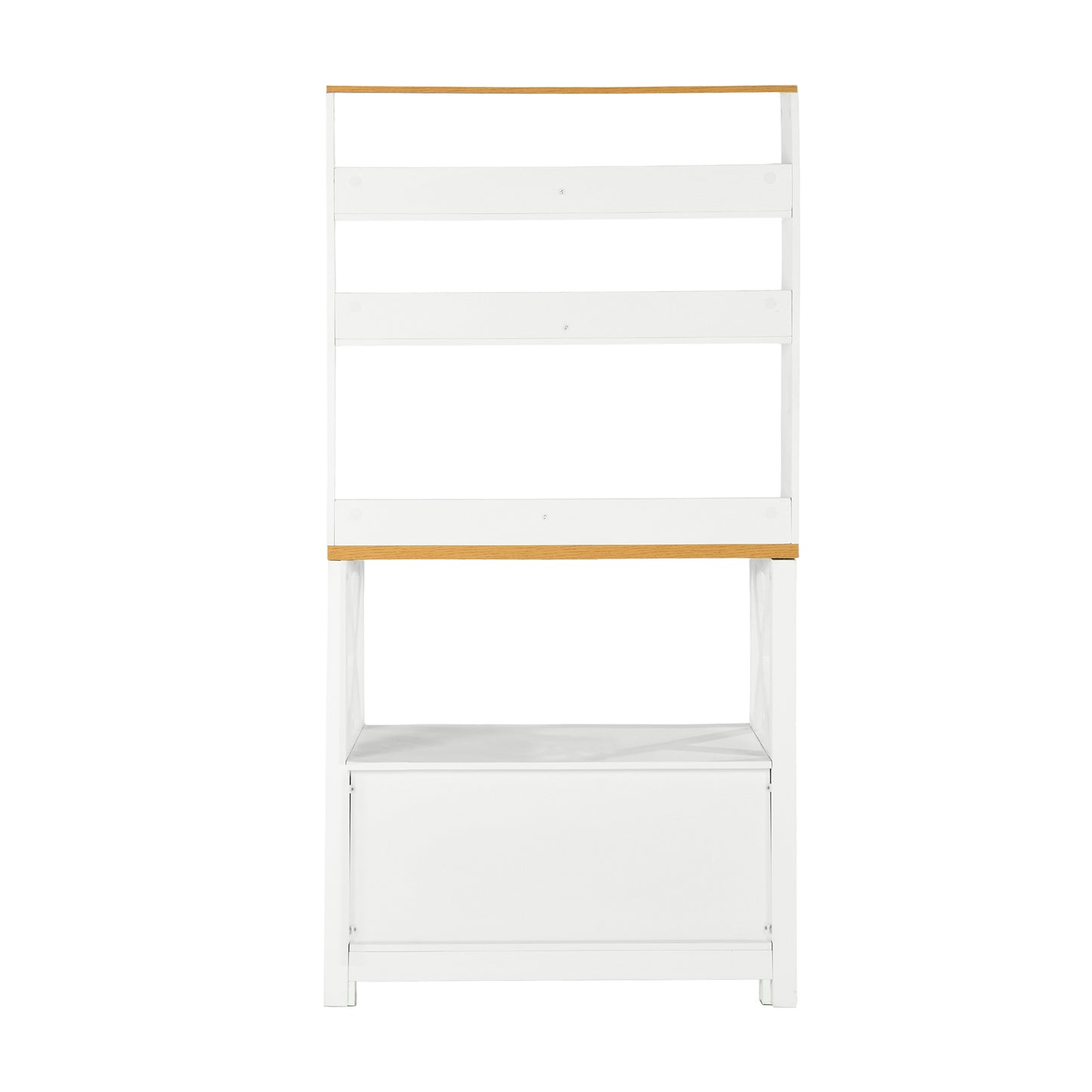 Modern Beech-White MDF Side Cabinet - FARM SIDE CABINET
