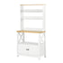 Modern Beech-White MDF Side Cabinet - FARM SIDE CABINET