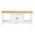 Modern White MDF TV Stand, Thickened Frame - FARM TV STAND A