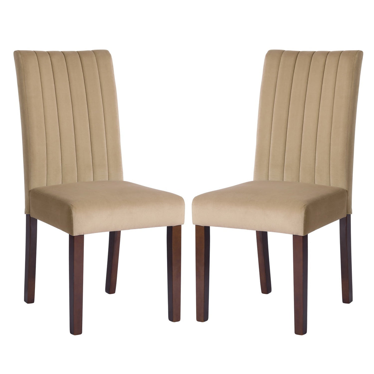 Fawn Velvet Dining Chair