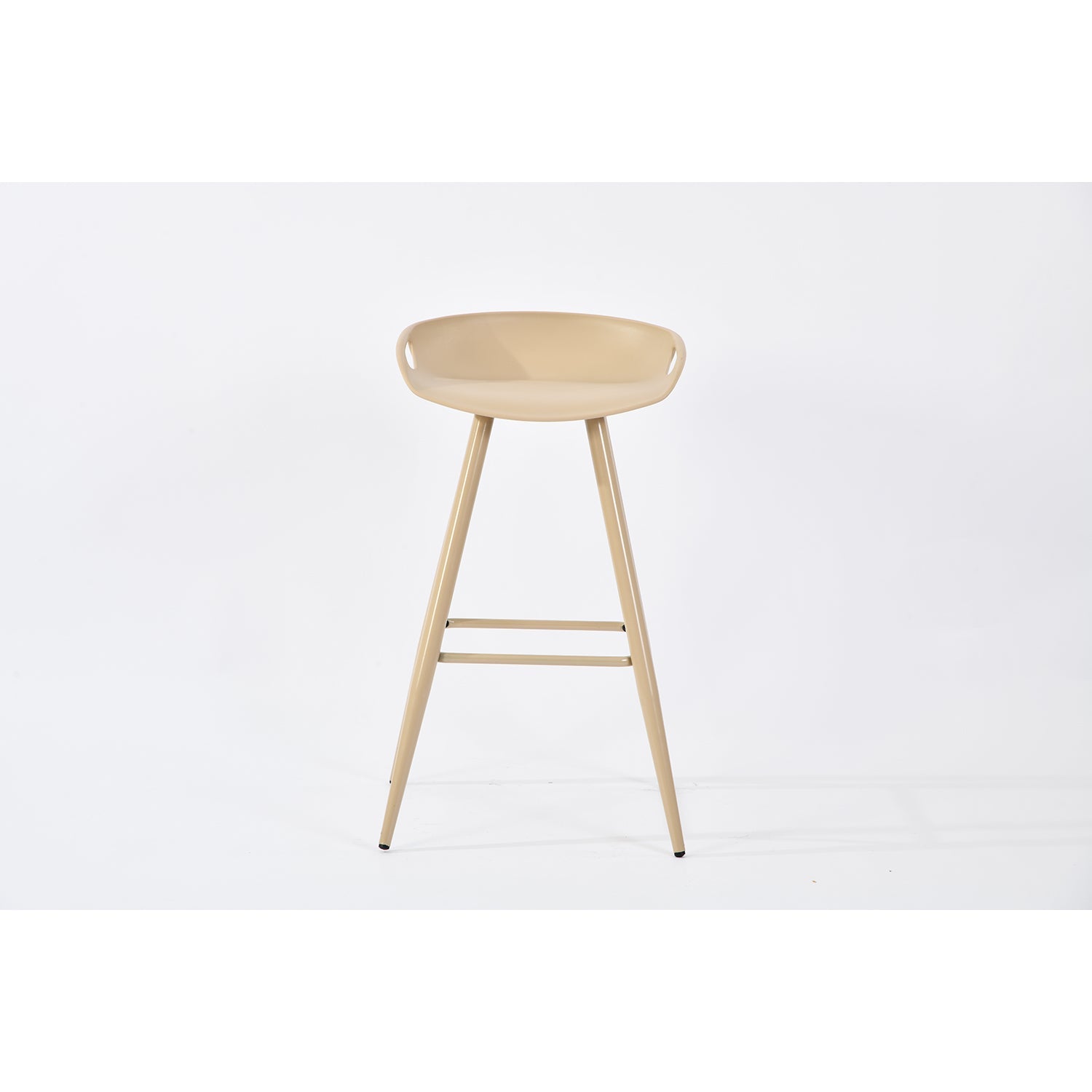 fiyan pp full beige 2pcs - beige barstool - upholstered compact seating or footrest