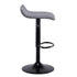 Modern Bar Stool, PVC Seat Adjustable - FLANAGAN BLACK A