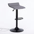 Modern Bar Stool, PVC Seat Adjustable - FLANAGAN BLACK A