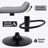 Modern Bar Stool, PVC Seat Adjustable - FLANAGAN BLACK A
