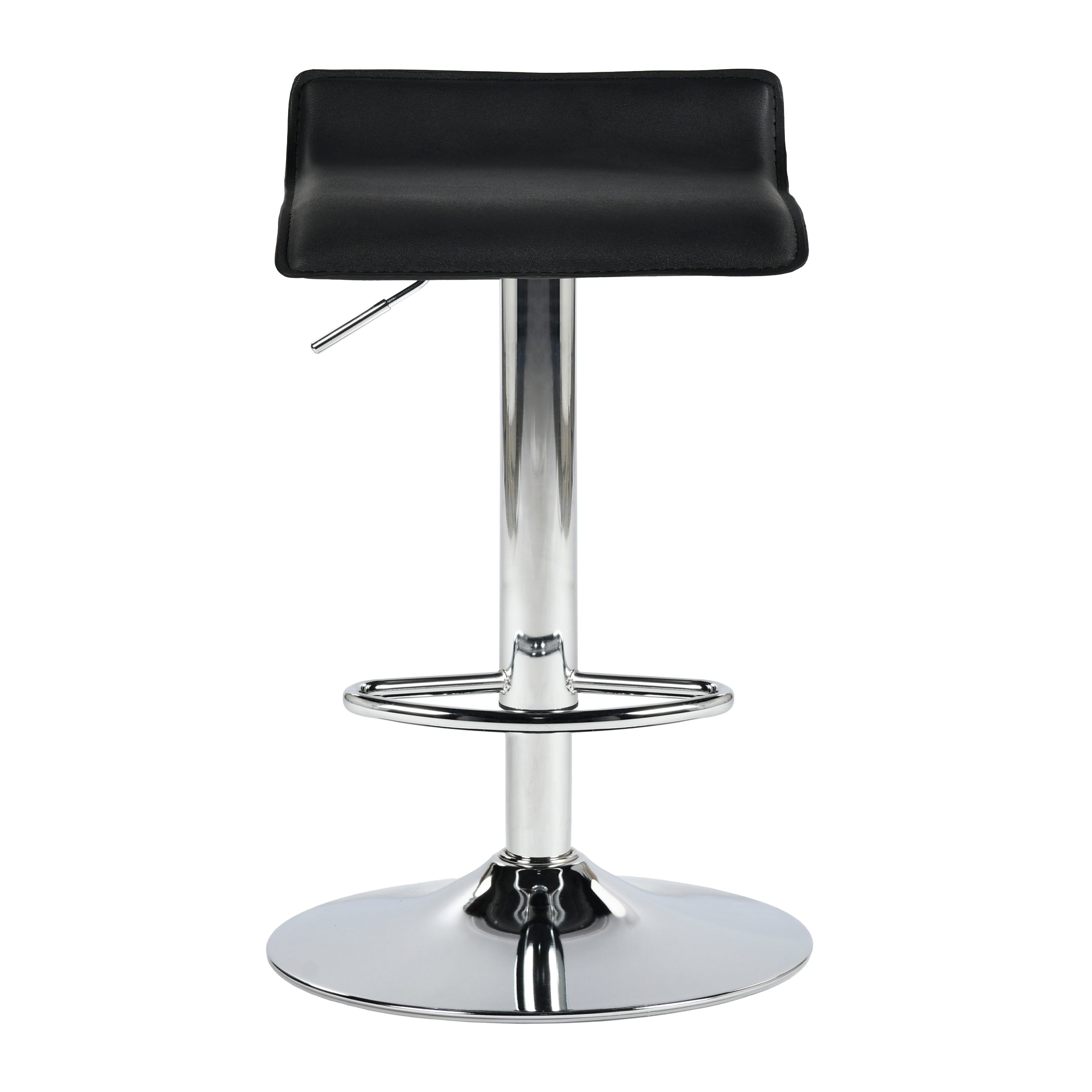 Modern Chrome Bar Stool, Black PVC Seat – FLANAGAN CHROME BLACK
