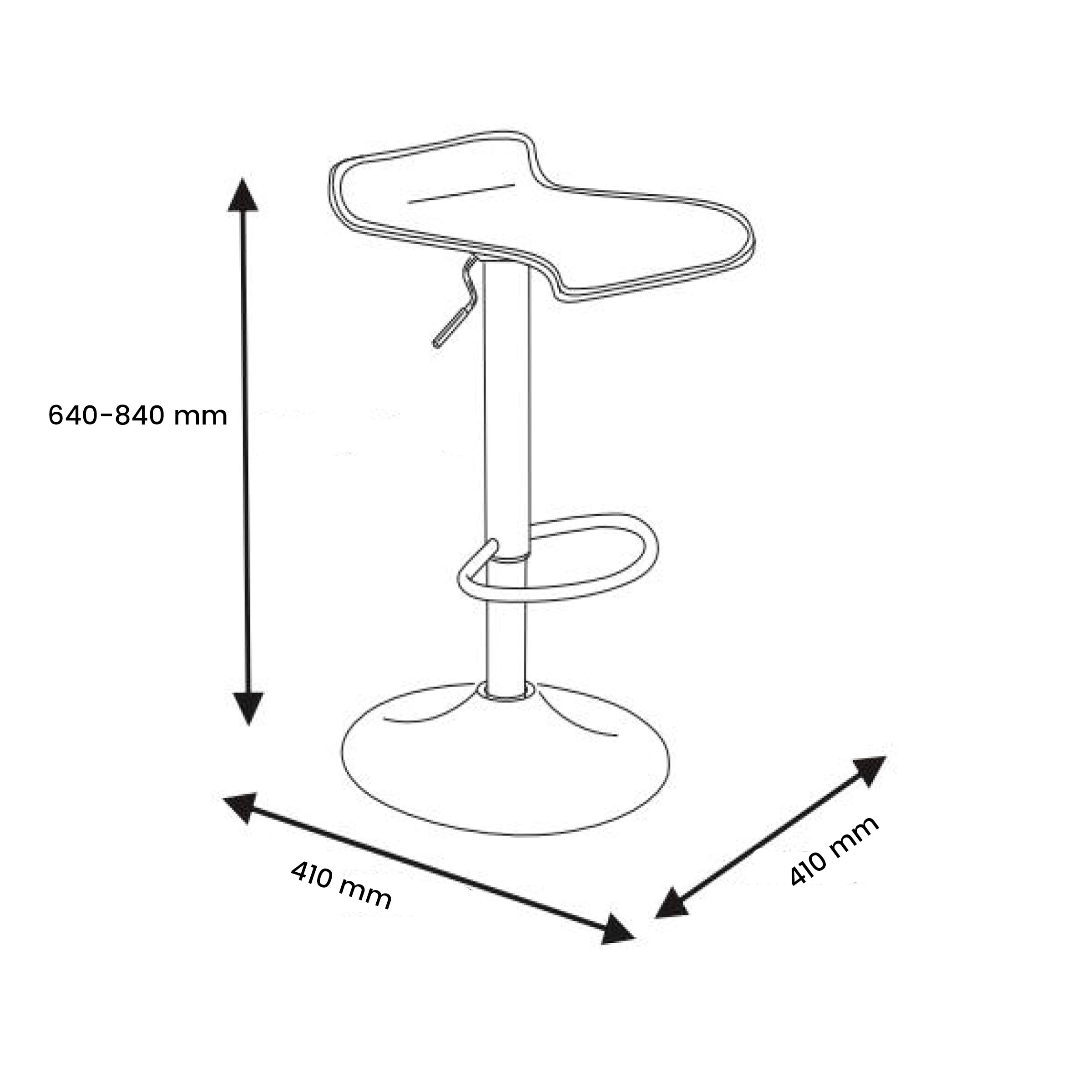Modern Chrome Bar Stool, Black PVC Seat – FLANAGAN CHROME BLACK