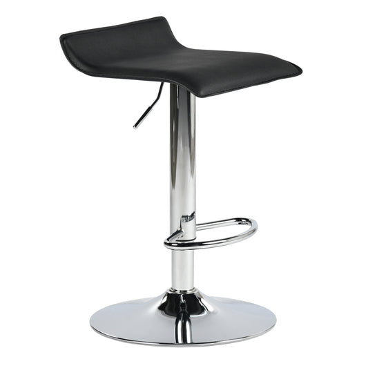 Modern Chrome Bar Stool, Black PVC Seat – FLANAGAN CHROME BLACK