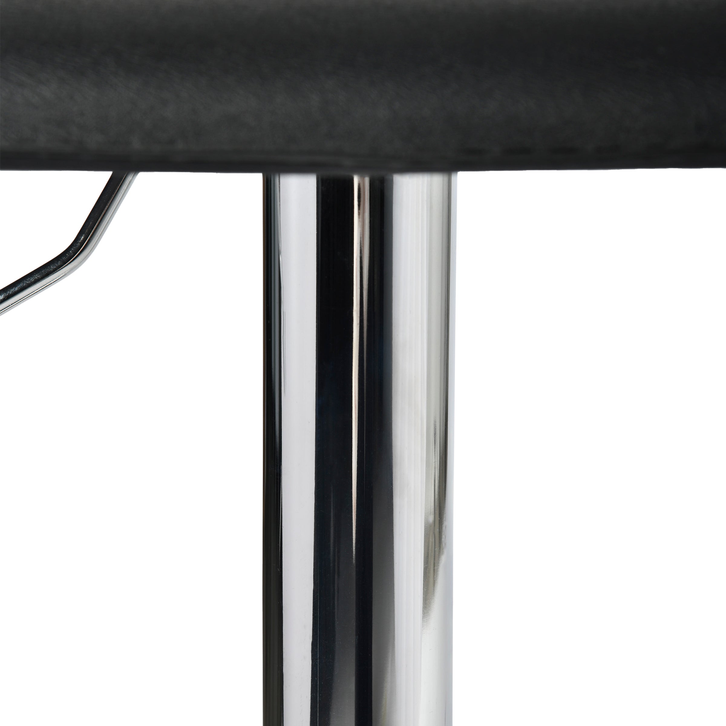 Modern Chrome Bar Stool, Black PVC Seat – FLANAGAN CHROME BLACK