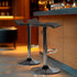 Modern Chrome Bar Stool, Black PVC Seat – FLANAGAN CHROME BLACK
