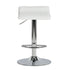 Modern Chrome Bar Stool, White PVC Seat – FLANAGAN CHROME WHITE