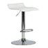 Modern Chrome Bar Stool, White PVC Seat – FLANAGAN CHROME WHITE