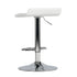 Modern Chrome Bar Stool, White PVC Seat – FLANAGAN CHROME WHITE
