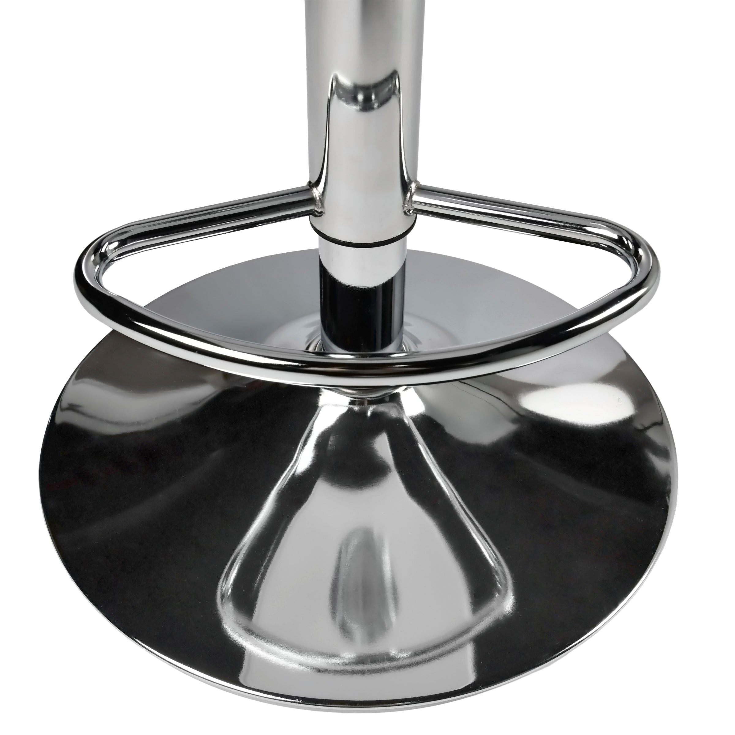 Modern Chrome Bar Stool, White PVC Seat – FLANAGAN CHROME WHITE