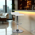 Modern Chrome Bar Stool, White PVC Seat – FLANAGAN CHROME WHITE